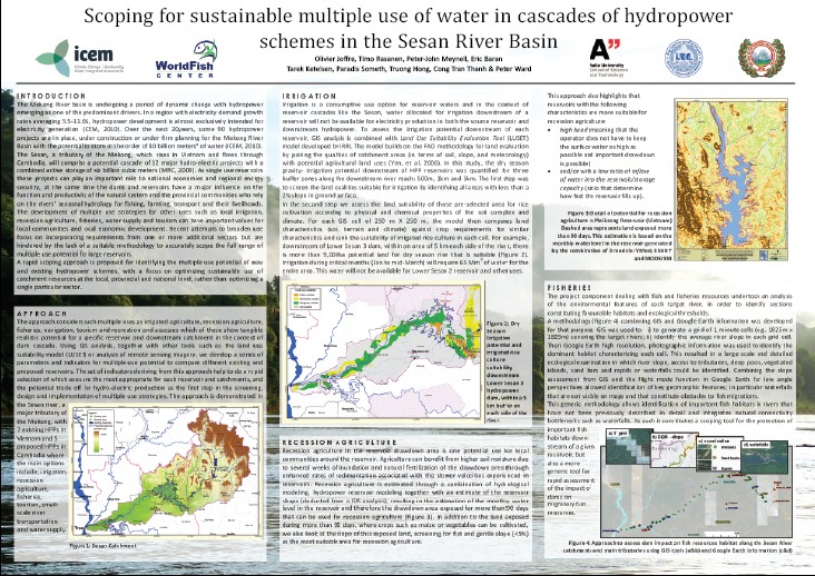 POSTER: Scoping for sustainable multiple use of water in cascade schemes in the Sesan River Basin