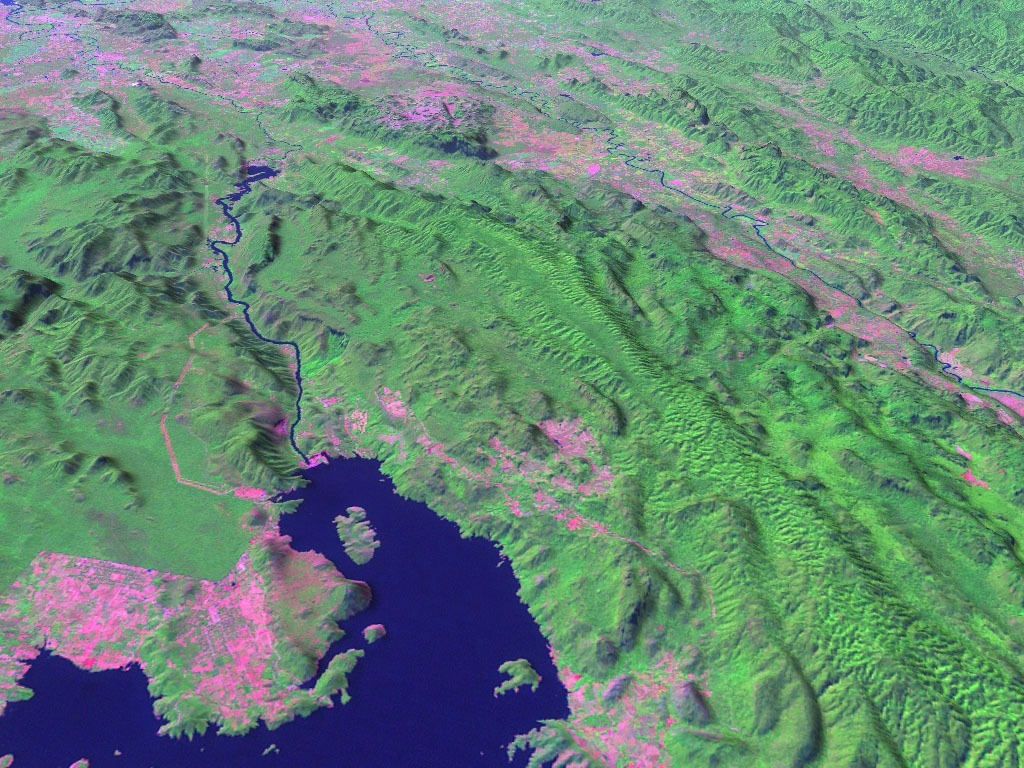 Thailand – Western Forest Complex: 3D View of a hydropower scheme