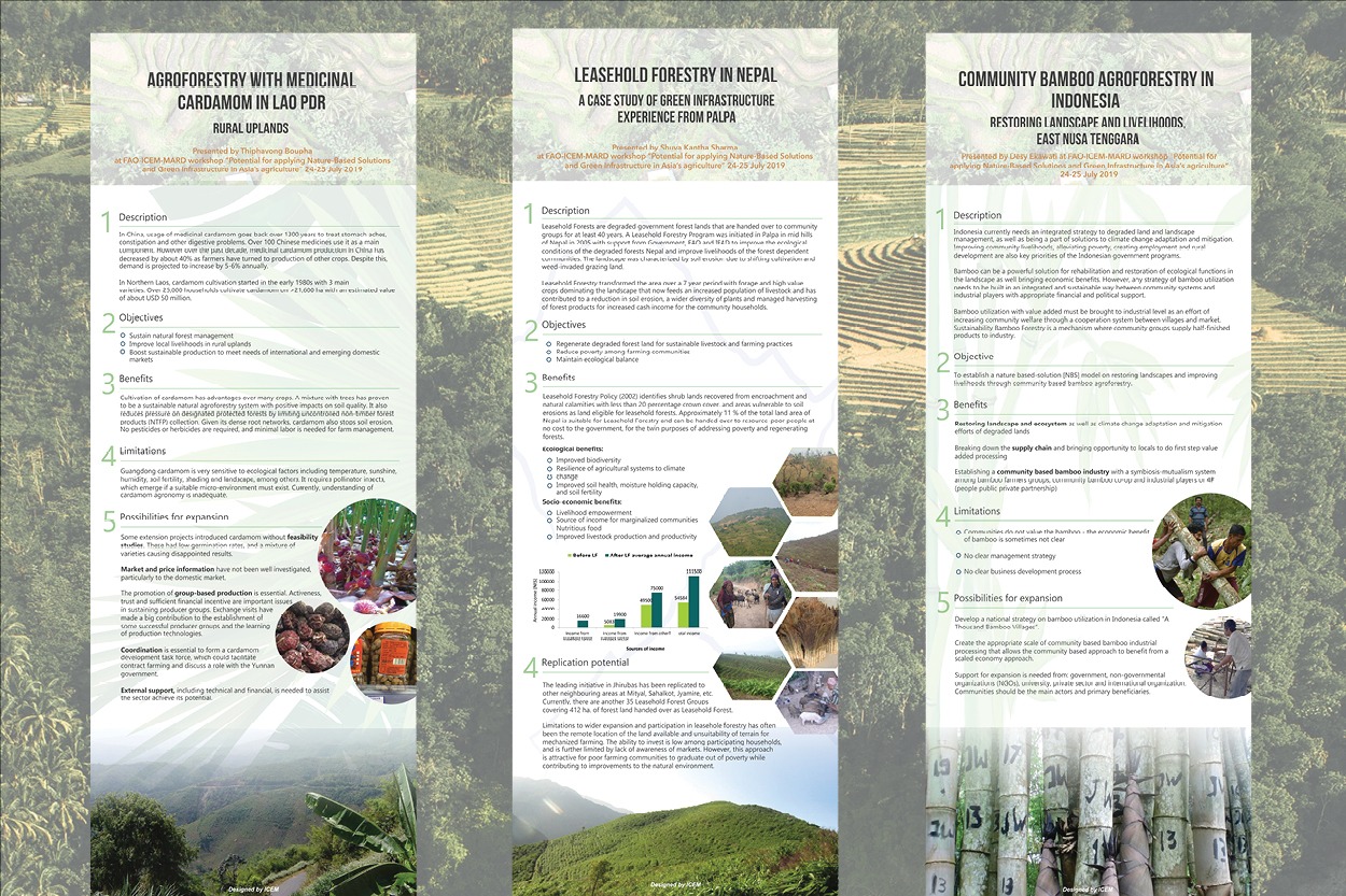 POSTER SERIES: Case studies of Nature-Based Solutions in Asia’s agricultural sector